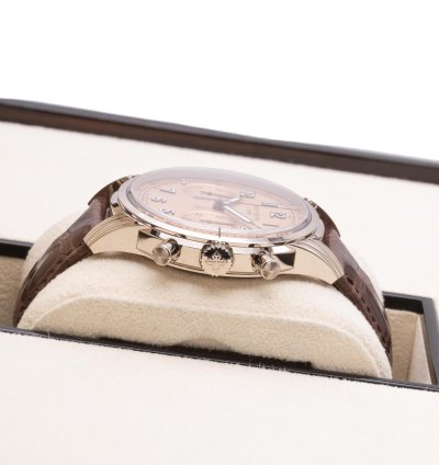 Patek Philippe Complications Salmon Dial 750 Whitegold German Watch Fullset 2022