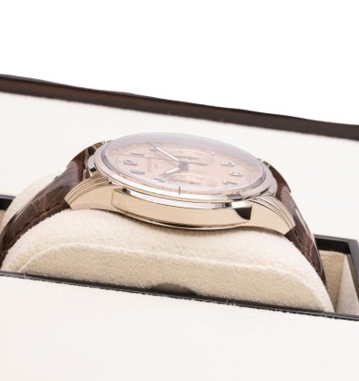 Patek Philippe Complications Salmon Dial 750 Whitegold German Watch Fullset 2022