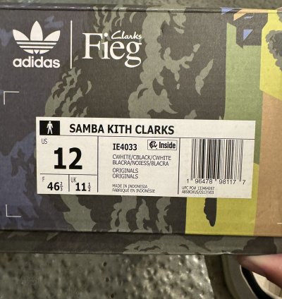 Fieg Clarks Adidas Samba Kithmas