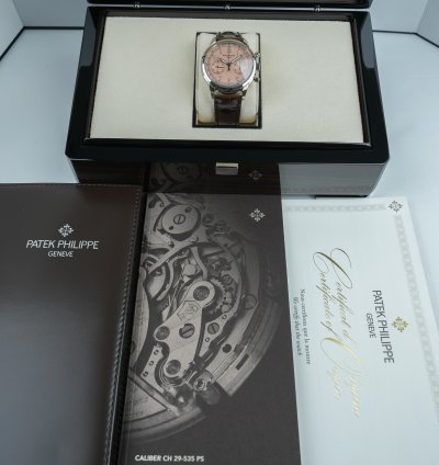Patek Philippe Complications Salmon White Gold 41mm 5172g-010 Complete