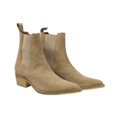 Tan Velvet Boots Size 42