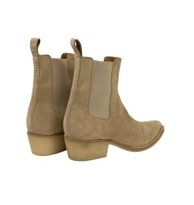 Tan Velvet Boots Size 42