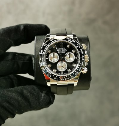 Rolex Daytona Basel One 126519 126519g Black With Diamond White Gold 40mm