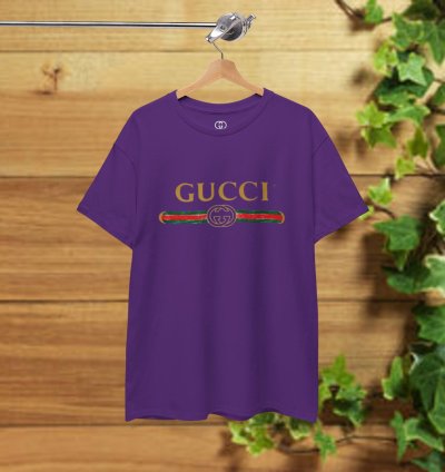 Gucci Logo T-shirt Purple Shirt Usa Size