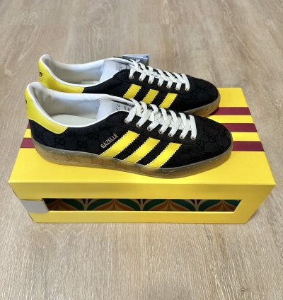 Gucci Adidas Gazelle Black Gg