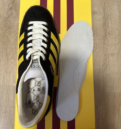 Gucci Adidas Gazelle Black Gg