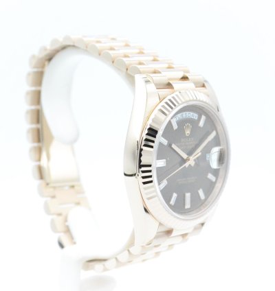 Rolex Day-date 40 228235 Choco Baguette Dial Unworn