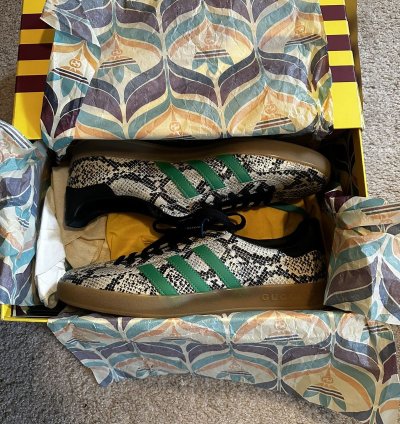 Gucci Adidas Gazelle Python