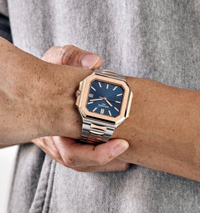 Patek Philippe Cubitus 5821 1ar-001 Stainless Steel Rose Gold Blue Dial 2025