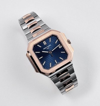 Patek Philippe Cubitus 5821 1ar-001 Stainless Steel Rose Gold Blue Dial 2025