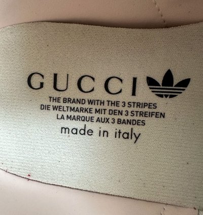 Gucci Adidas Red White Gazelle Sneakers