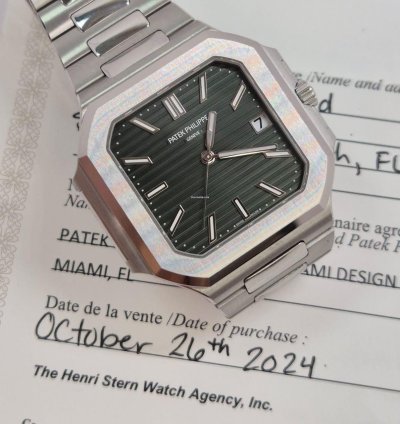 Patek Philippe Cubitus Green Dial 45mm Autom Tico Completo
