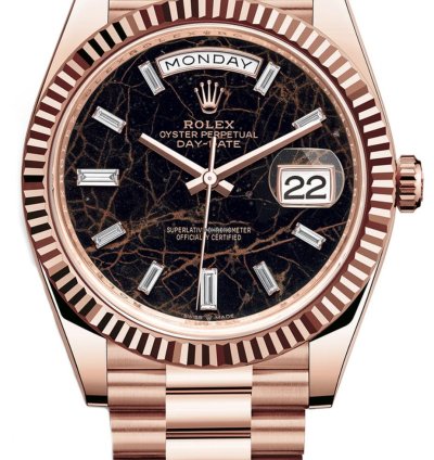 Rolex Day-date 40 228235 Day-date 40mm Rose Gold Eisenkiesel Diamond Dial 40mm