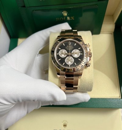 Rolex Daytona Black And Sundust Index Dial Oyster Bracelet 126505