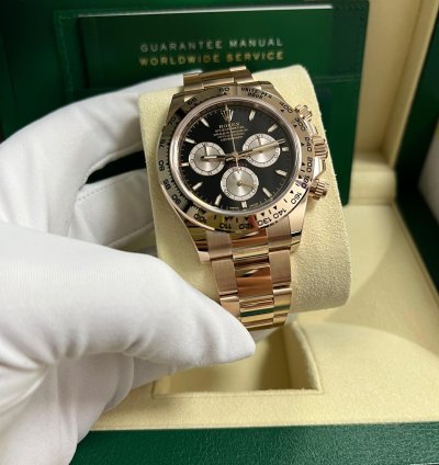 Rolex Daytona Black And Sundust Index Dial Oyster Bracelet 126505