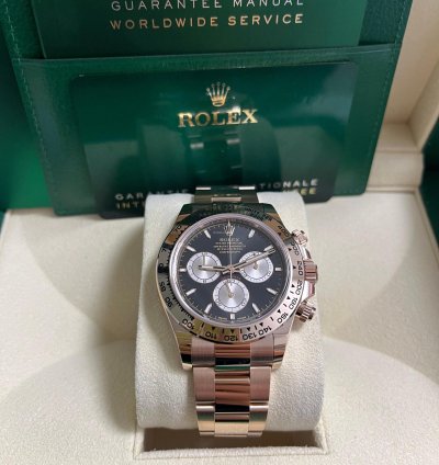 Rolex Daytona Black And Sundust Index Dial Oyster Bracelet 126505