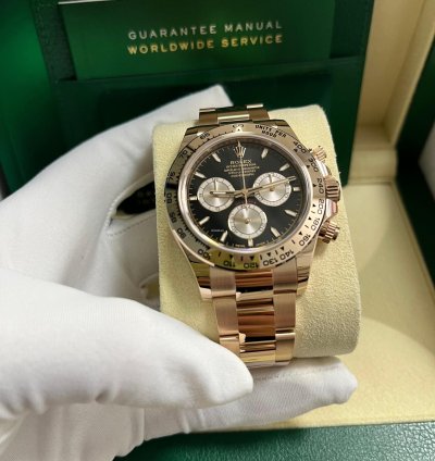 Rolex Daytona Black And Sundust Index Dial Oyster Bracelet 126505