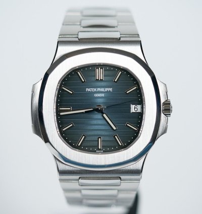 Patek Philippe Full Set Serviced Unpolished Cheapest Worldwide Nautilus 5800 1a Blue Dial