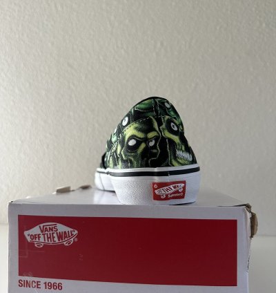 Vans Slip-on Supreme Skull Pile Green