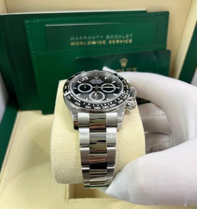 Rolex Daytona Black Cerachrom Bezel Black Index Dial Oyster Bracelet 126500ln