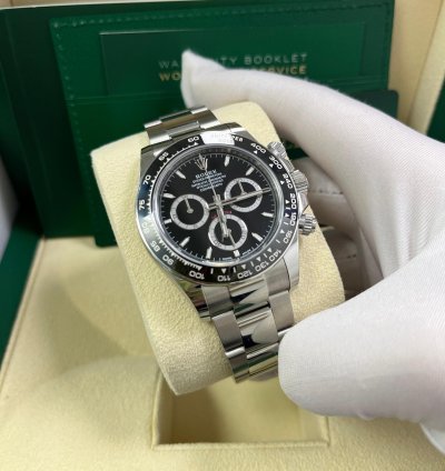 Rolex Daytona Black Cerachrom Bezel Black Index Dial Oyster Bracelet 126500ln