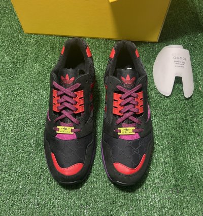 Gucci Adidas Zx 8000 Torsion Black Gg Monogram Size 8 5