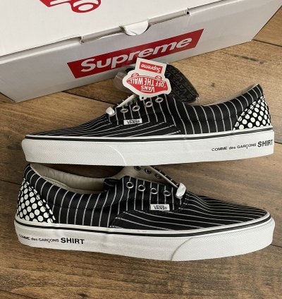 Vans Supreme Era Black Pinstripe Comme Des Gar On Shirt Cdg