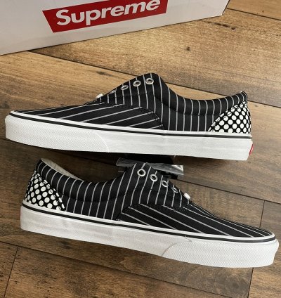 Vans Supreme Era Black Pinstripe Comme Des Gar On Shirt Cdg
