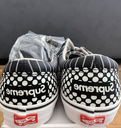 Vans Supreme Era Black Pinstripe Comme Des Gar On Shirt Cdg