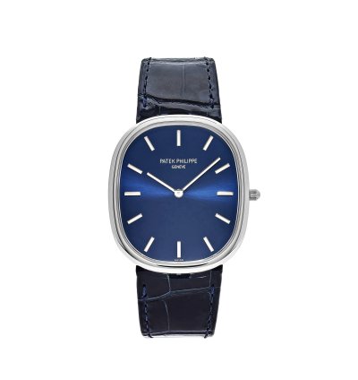 Patek Philippe Golden Ellipse 5738p-001 Platinum Blue Dial 2021