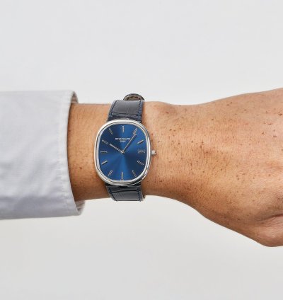 Patek Philippe Golden Ellipse 5738p-001 Platinum Blue Dial 2021
