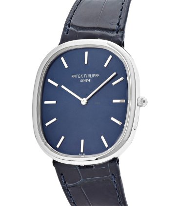 Patek Philippe Golden Ellipse 5738p-001 Platinum Blue Dial 2021