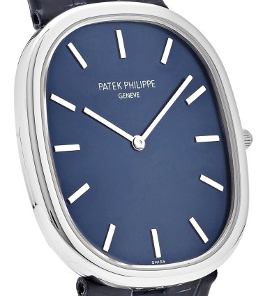 Patek Philippe Golden Ellipse 5738p-001 Platinum Blue Dial 2021