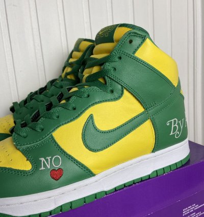 Used Nike Sb Dunk High Supreme By Any Means Brazil 12us