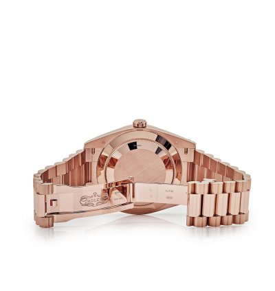 Rolex Day-date 40 228235 Rose Gold Chocolate Baguette Diamond Dial 2024