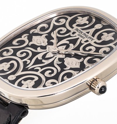 Patek Philippe Golden Ellipse Enamel Dial Ref 5738-51g-001 18k White Gold Box Papers Bj-2021 Germany