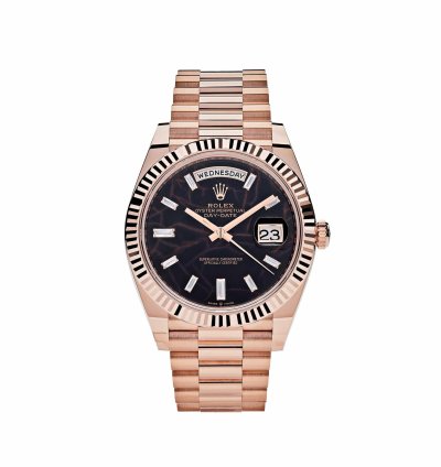 Rolex Day-date 40 228235 Rose Gold Eisenkiesel Diamond Dial