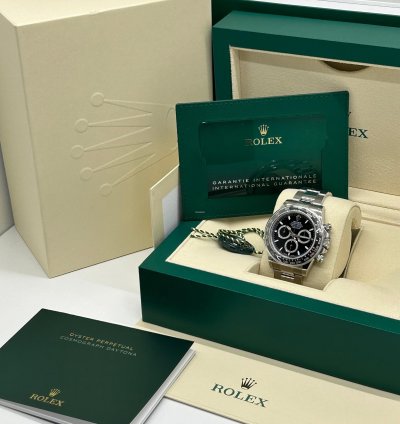 Rolex Daytona Black Dial - Ref 126500ln - New 2024