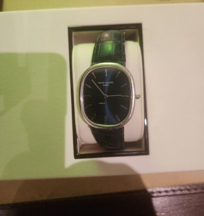 Patek Philippe Golden Ellipse Magnifique Patek Phillippe En Platine Avec Diamant 0 2 Carat