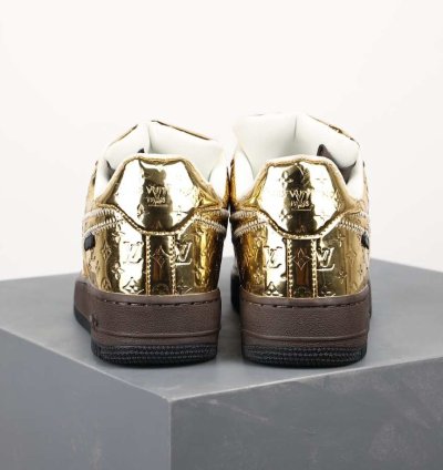 Air Force 1 Low Louis Vuitton Metallic Gold