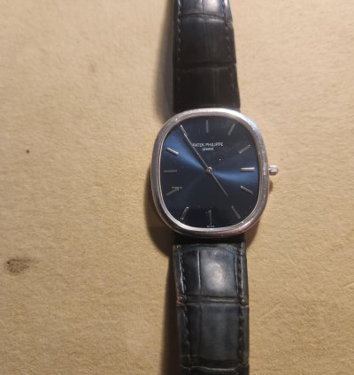 Patek Philippe Golden Ellipse Magnifique Patek Phillippe En Platine Avec Diamant 0 2 Carat