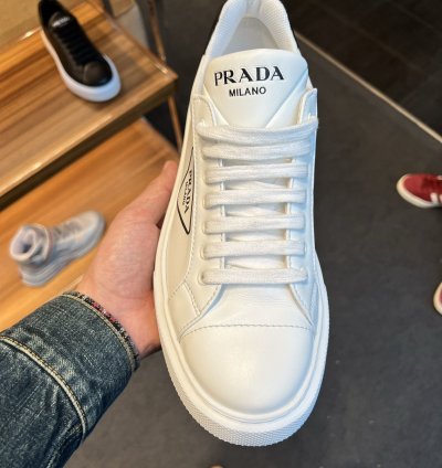 White Leather District Trainers