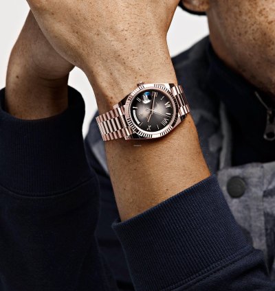 Rolex Day-date 40 228235 Rose Gold Slate Ombre Dial