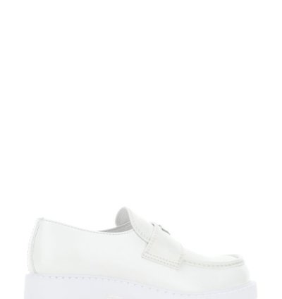 White Leather Loafers