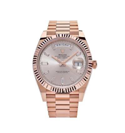 Rolex Day-date 40 228235 Rose Gold Sundust Diamond Dial