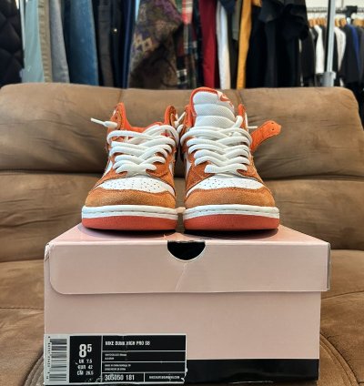 Vintage Nike Sb Dunk High Syracuse 2005 Edition Size 8 5