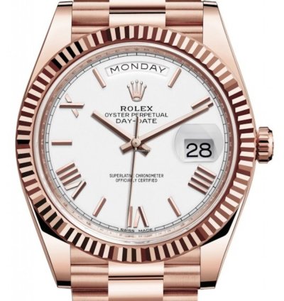 Rolex Day-date 40 228235 White Roman Dial Unworn 2023