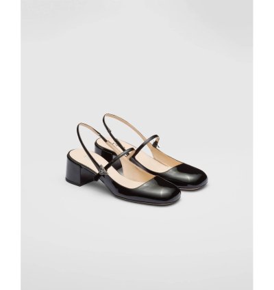 Women Mary Jane Slingback Pumps Shoes In Black