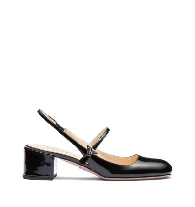 Women Mary Jane Slingback Pumps Shoes In Black
