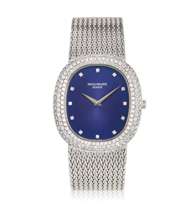Patek Philippe Golden Ellipse White Gold And Diamond Ellipse Bracelet Watch